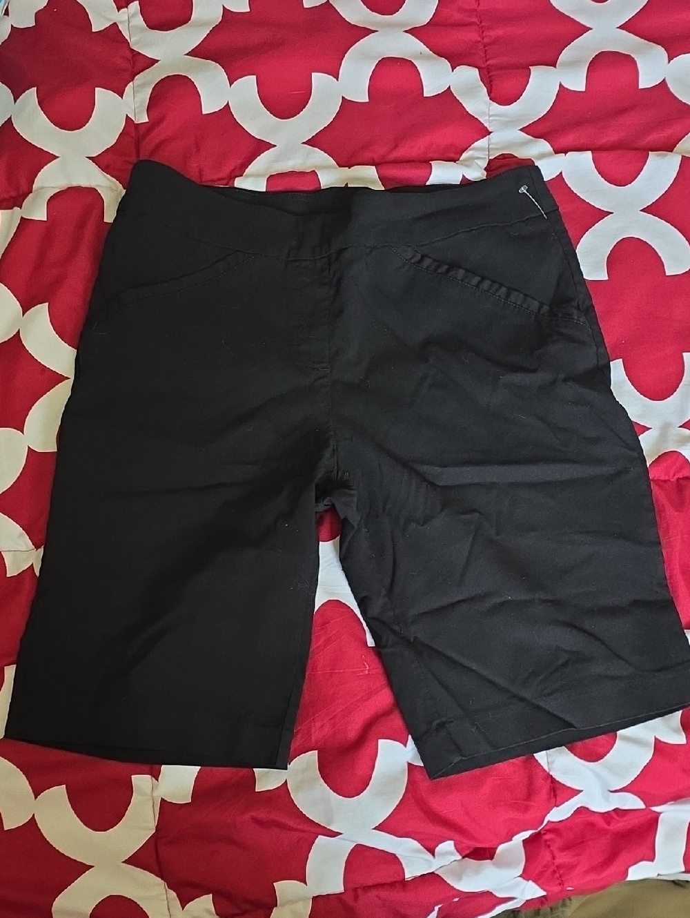 Coral Bay Black Stretch Shorts